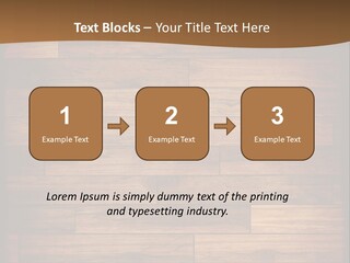 A Wooden Floor With A Brown Background PowerPoint Template