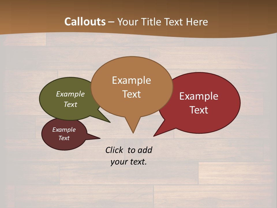 A Wooden Floor With A Brown Background PowerPoint Template
