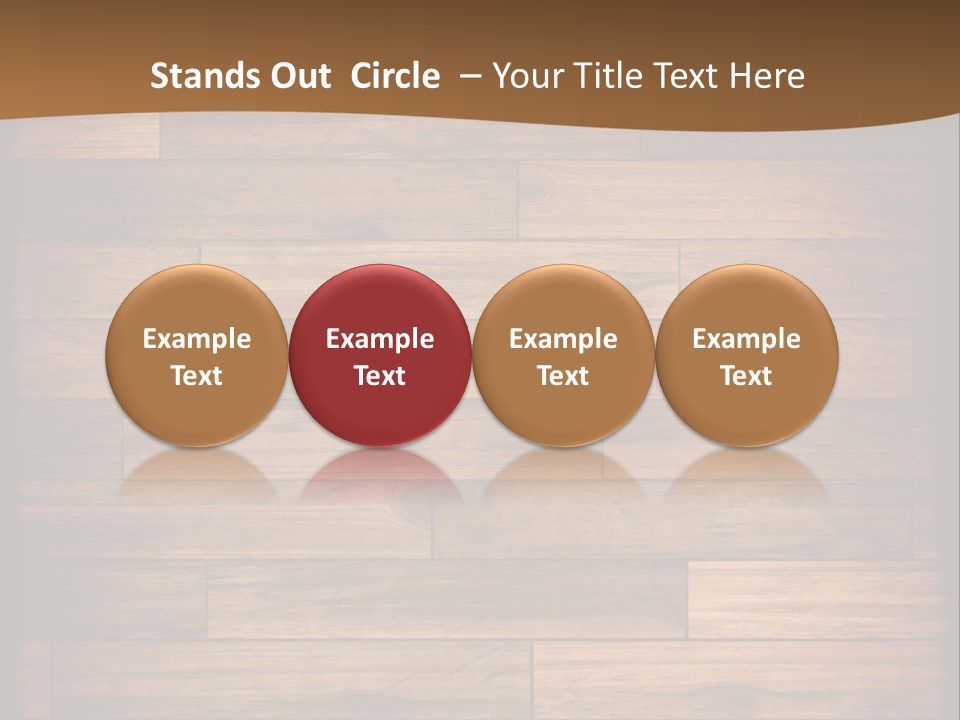 A Wooden Floor With A Brown Background PowerPoint Template