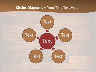 A Wooden Floor With A Brown Background PowerPoint Template