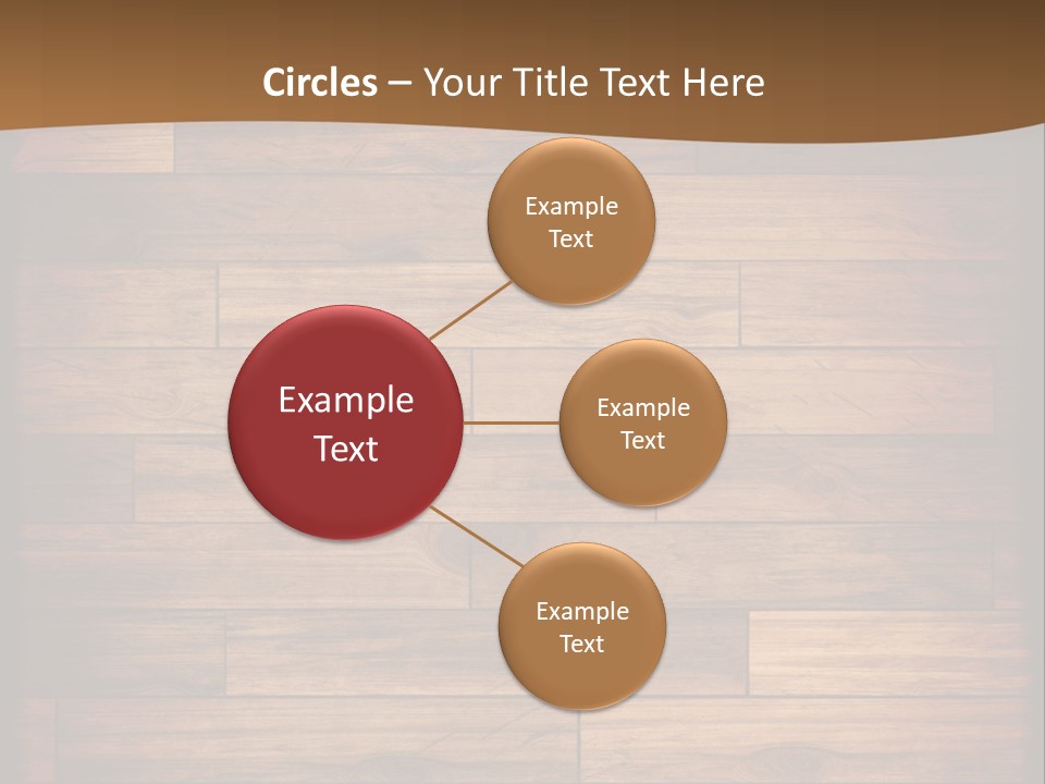 A Wooden Floor With A Brown Background PowerPoint Template