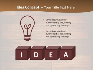 A Wooden Floor With A Brown Background PowerPoint Template