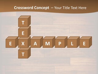 A Wooden Floor With A Brown Background PowerPoint Template