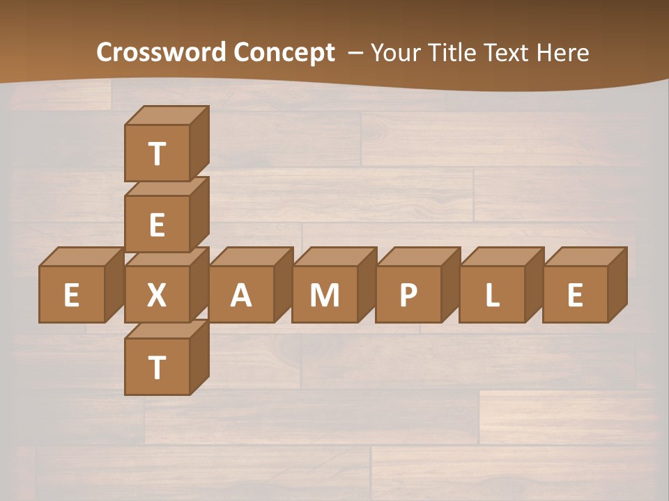A Wooden Floor With A Brown Background PowerPoint Template