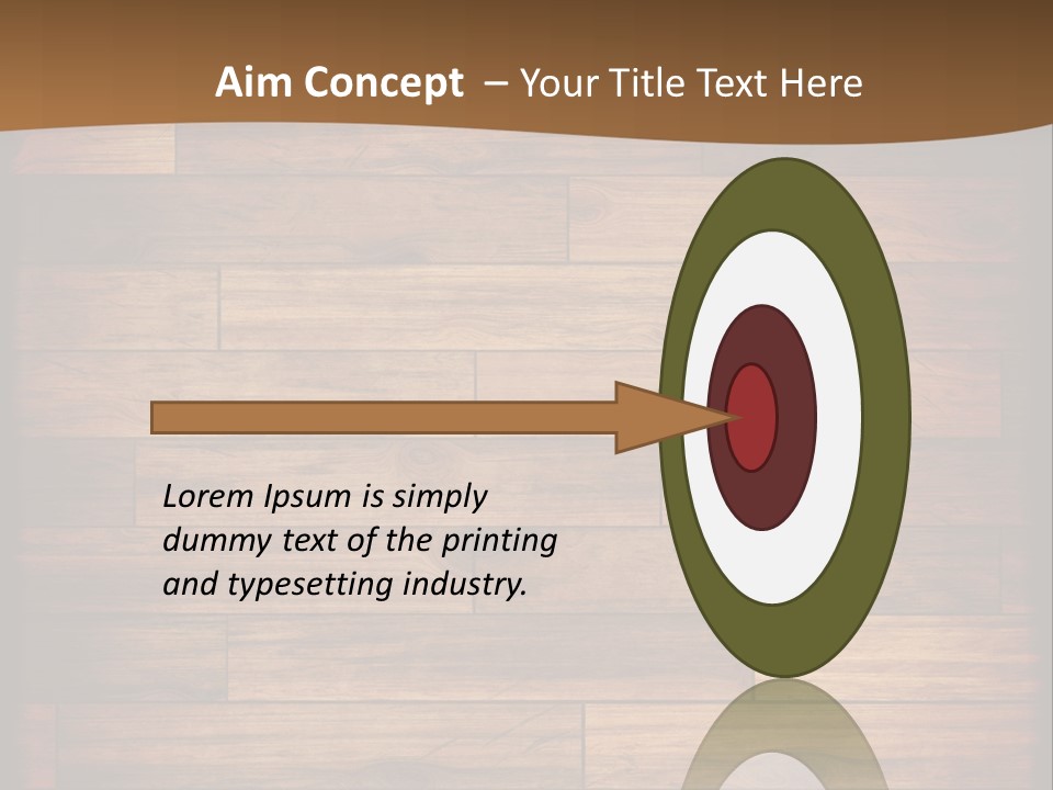 A Wooden Floor With A Brown Background PowerPoint Template