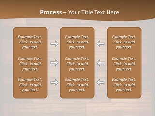 A Wooden Floor With A Brown Background PowerPoint Template