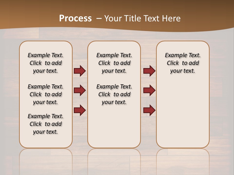 A Wooden Floor With A Brown Background PowerPoint Template