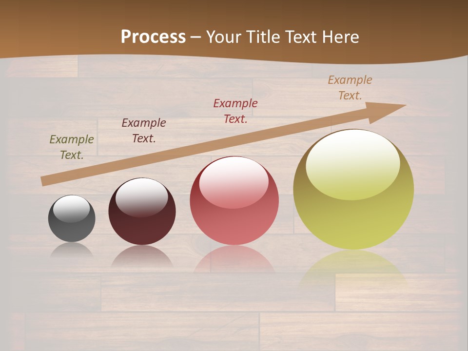 A Wooden Floor With A Brown Background PowerPoint Template