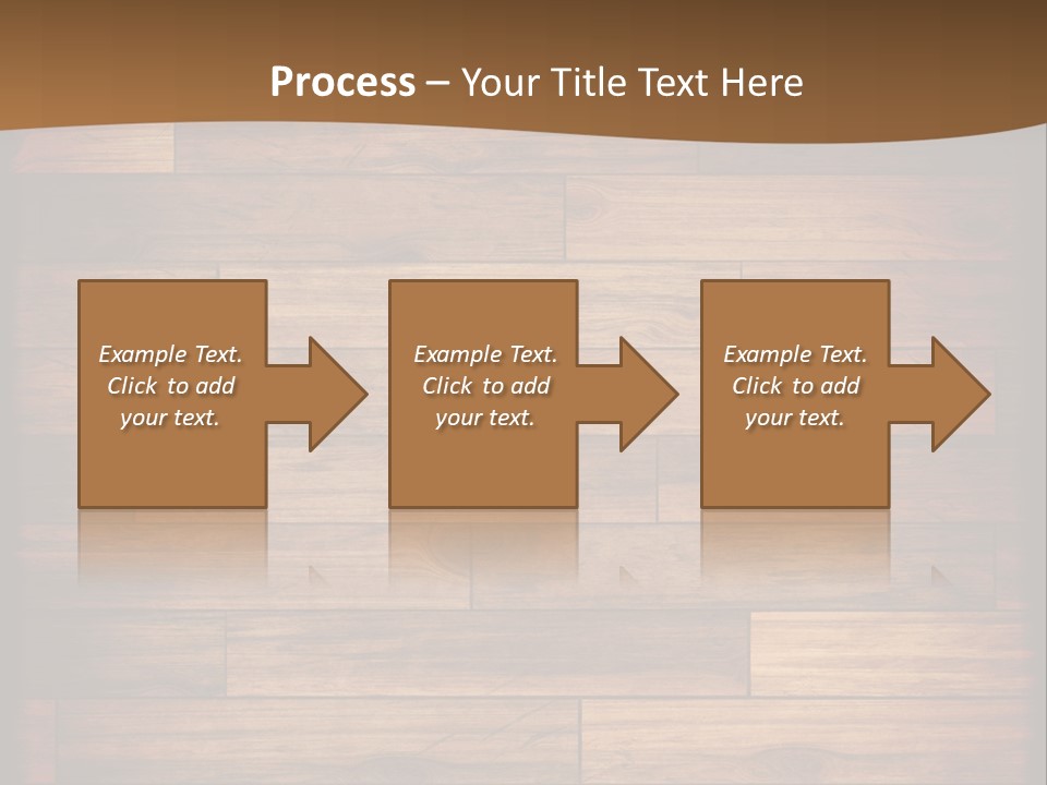 A Wooden Floor With A Brown Background PowerPoint Template