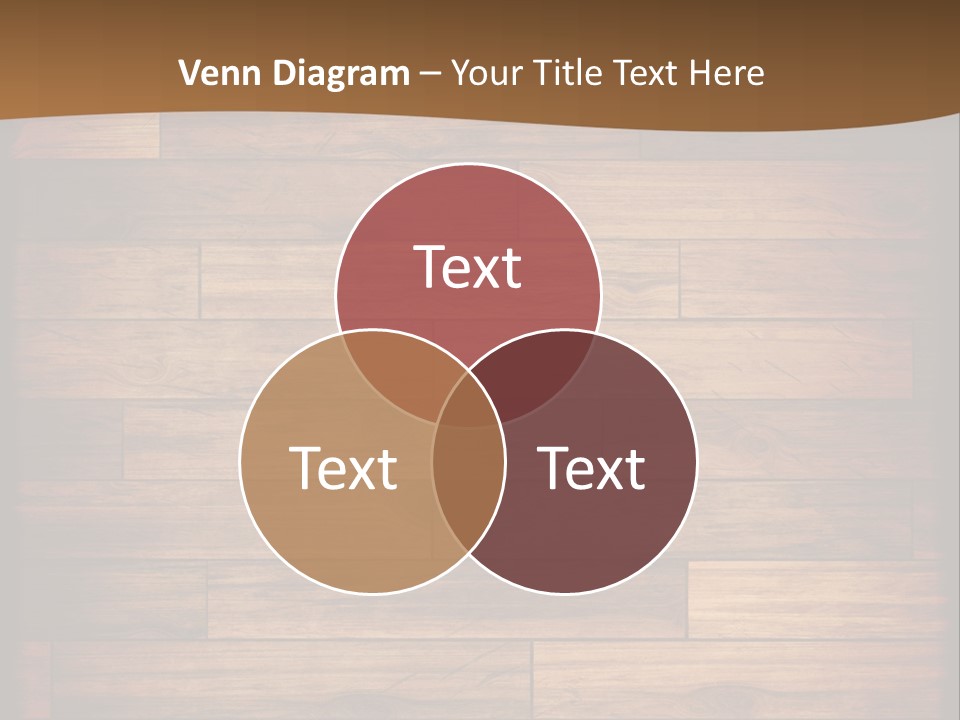 A Wooden Floor With A Brown Background PowerPoint Template