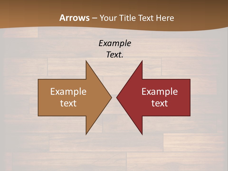 A Wooden Floor With A Brown Background PowerPoint Template