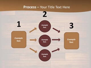 A Wooden Floor With A Brown Background PowerPoint Template