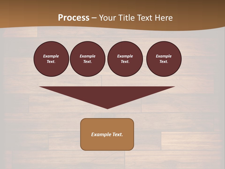 A Wooden Floor With A Brown Background PowerPoint Template