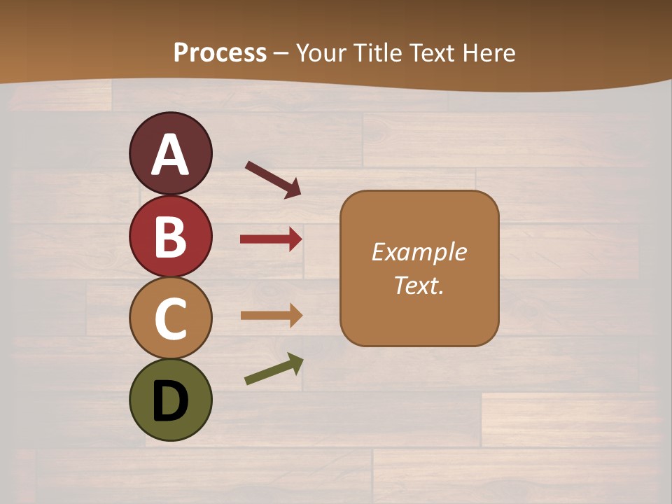 A Wooden Floor With A Brown Background PowerPoint Template