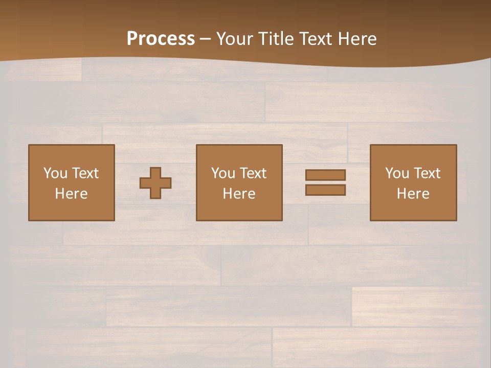 A Wooden Floor With A Brown Background PowerPoint Template