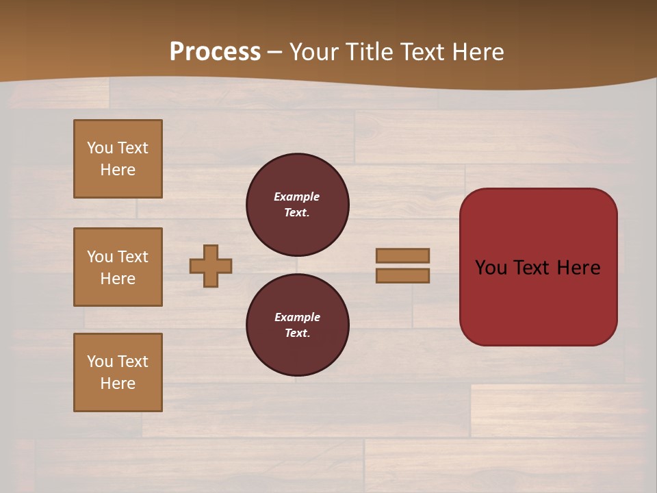A Wooden Floor With A Brown Background PowerPoint Template