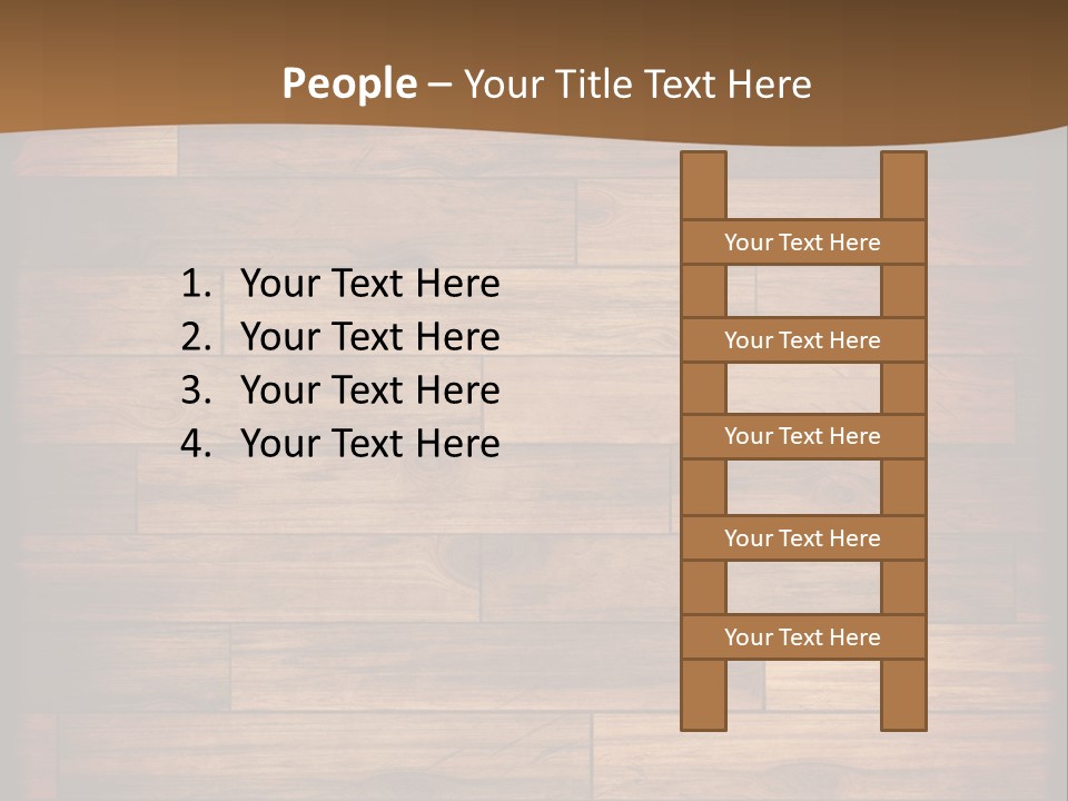 A Wooden Floor With A Brown Background PowerPoint Template