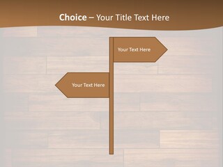 A Wooden Floor With A Brown Background PowerPoint Template