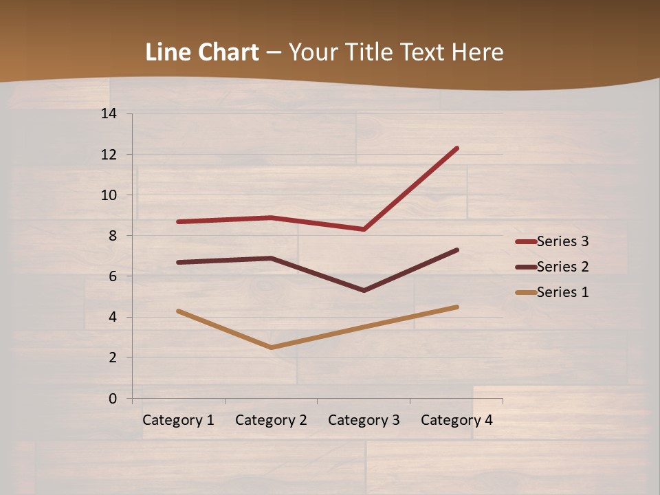 A Wooden Floor With A Brown Background PowerPoint Template