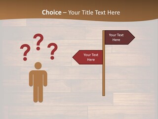 A Wooden Floor With A Brown Background PowerPoint Template