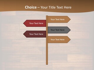 A Wooden Floor With A Brown Background PowerPoint Template