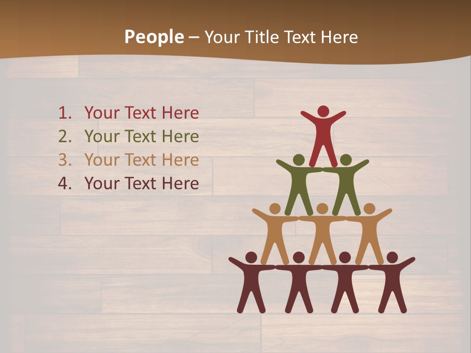 A Wooden Floor With A Brown Background PowerPoint Template