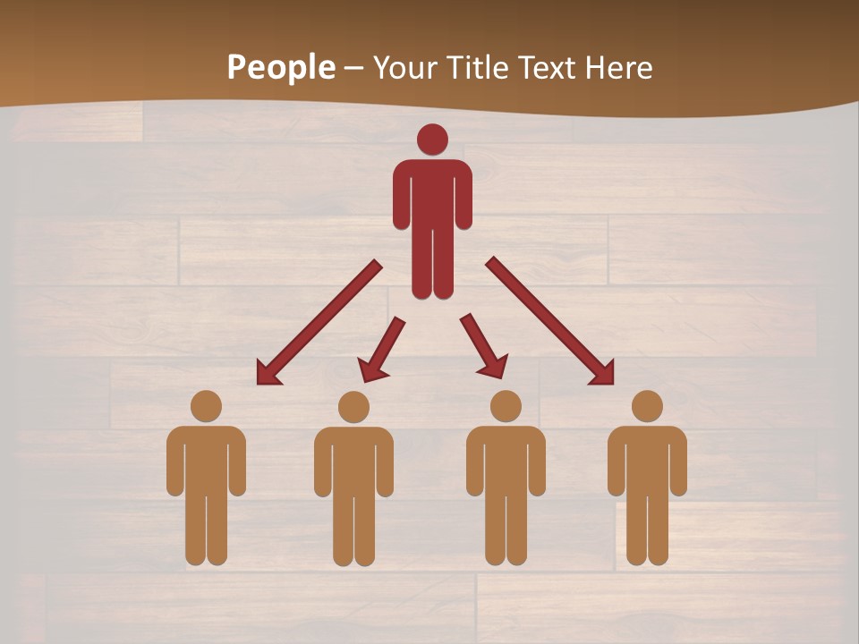 A Wooden Floor With A Brown Background PowerPoint Template