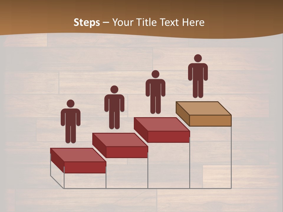 A Wooden Floor With A Brown Background PowerPoint Template