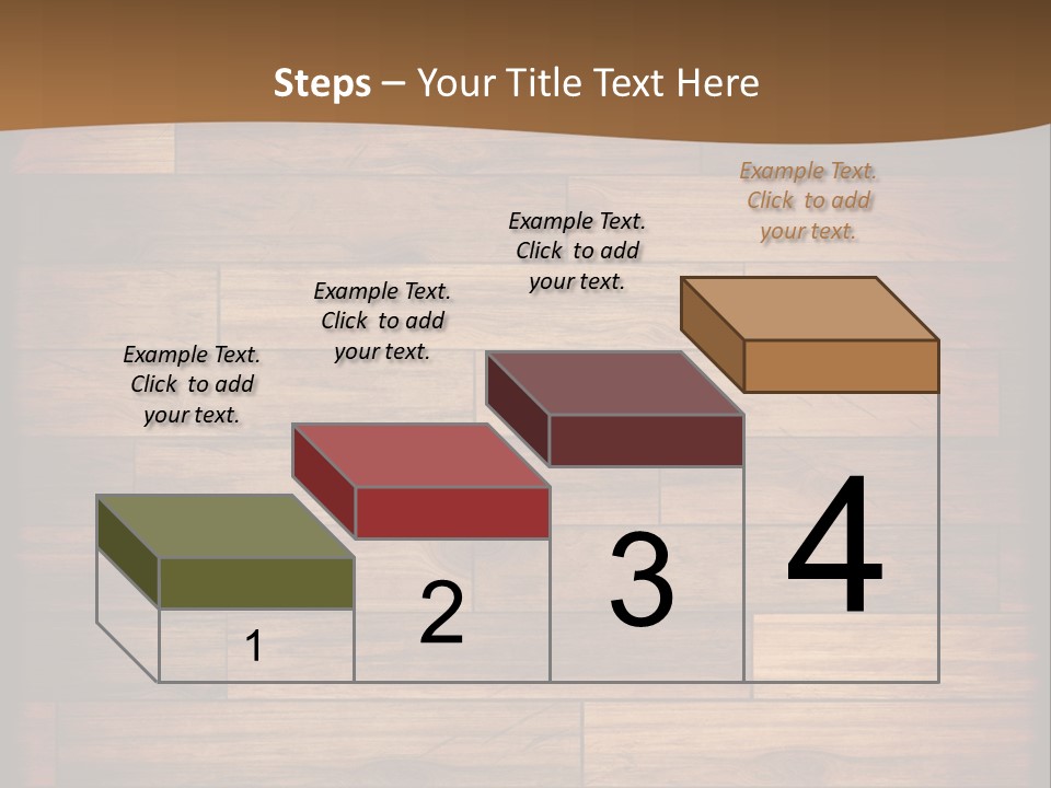 A Wooden Floor With A Brown Background PowerPoint Template