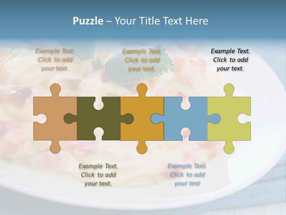 Calories Gourmet Bacon PowerPoint Template