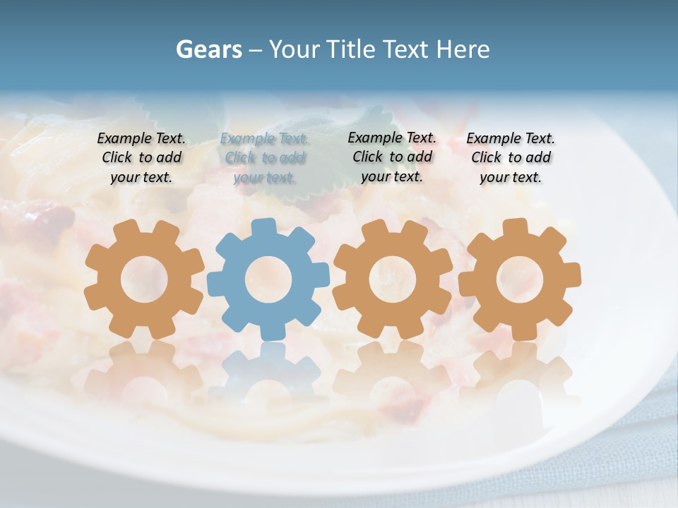 Calories Gourmet Bacon PowerPoint Template