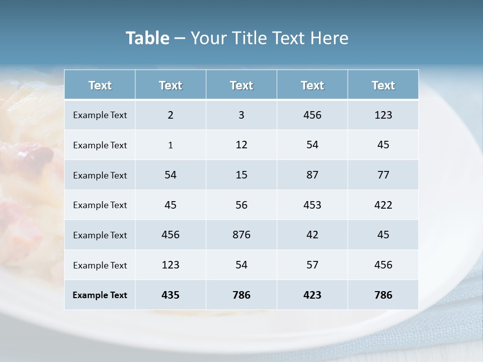 Calories Gourmet Bacon PowerPoint Template