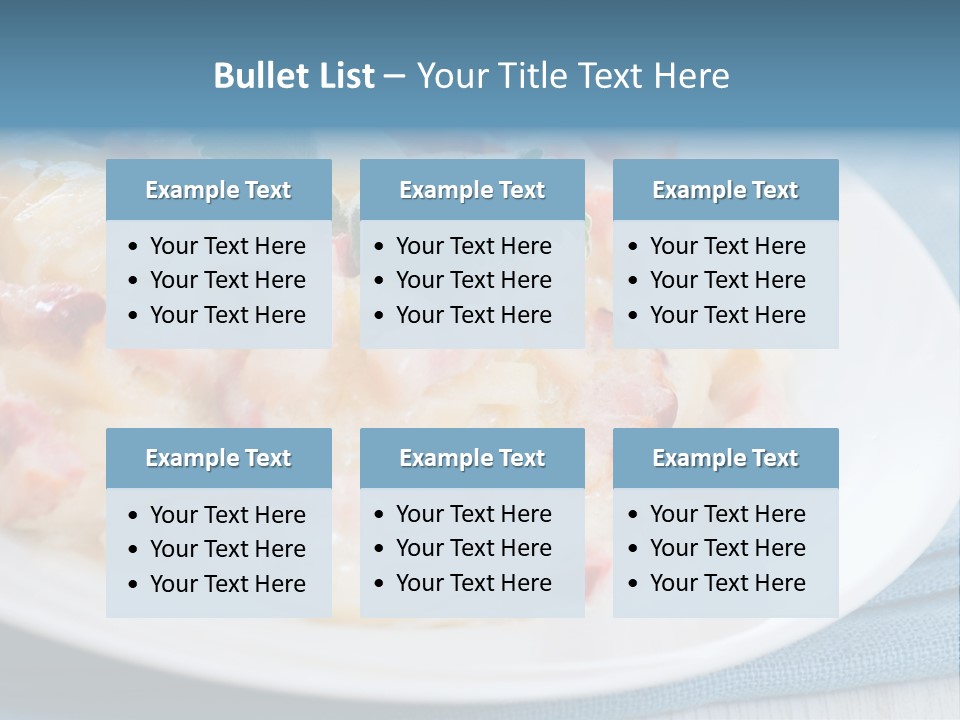 Calories Gourmet Bacon PowerPoint Template