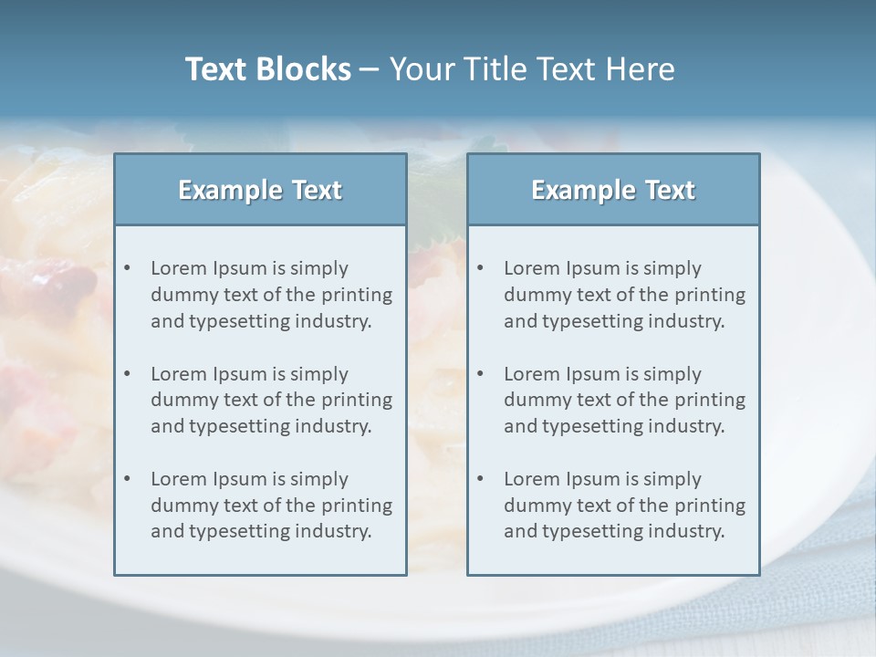 Calories Gourmet Bacon PowerPoint Template