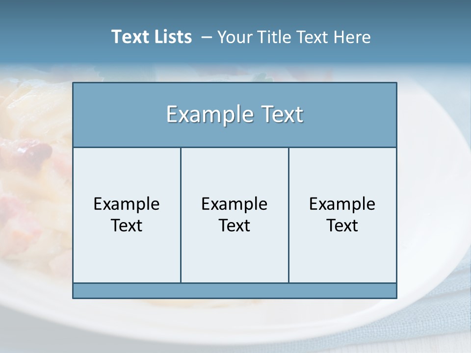 Calories Gourmet Bacon PowerPoint Template