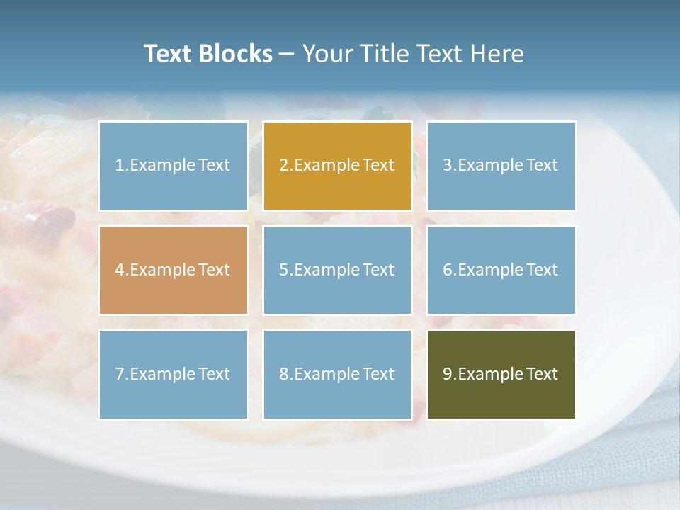Calories Gourmet Bacon PowerPoint Template