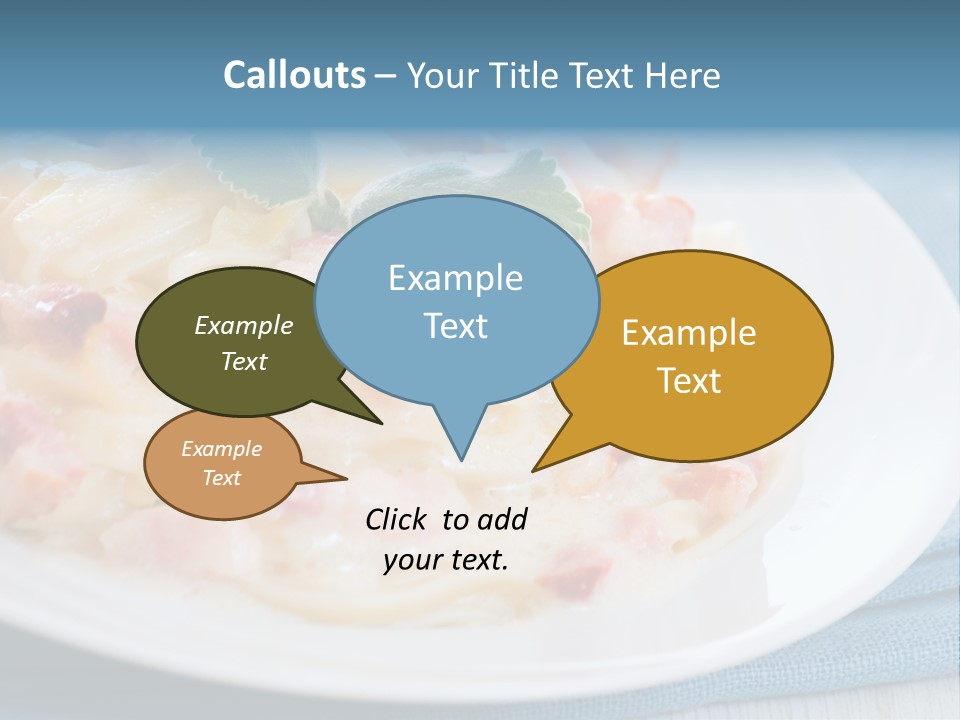 Calories Gourmet Bacon PowerPoint Template