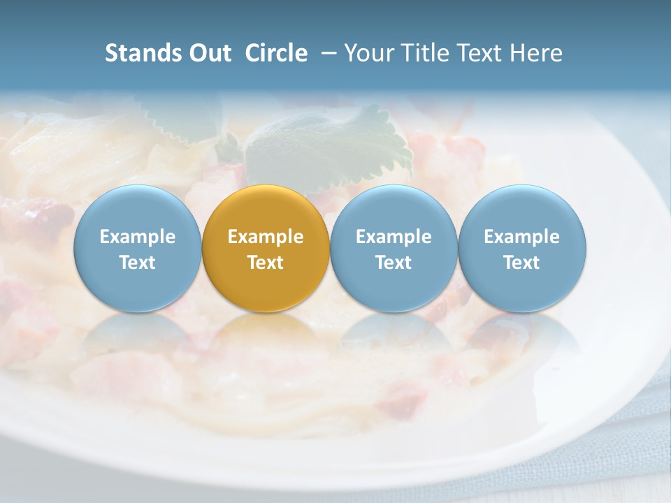 Calories Gourmet Bacon PowerPoint Template