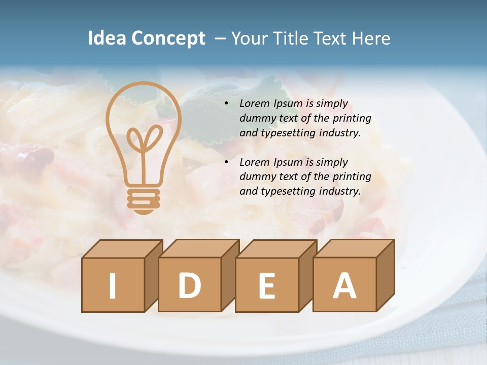 Calories Gourmet Bacon PowerPoint Template