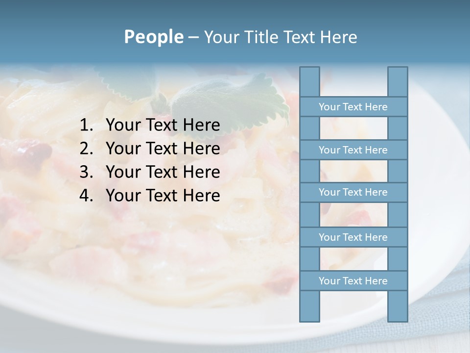 Calories Gourmet Bacon PowerPoint Template