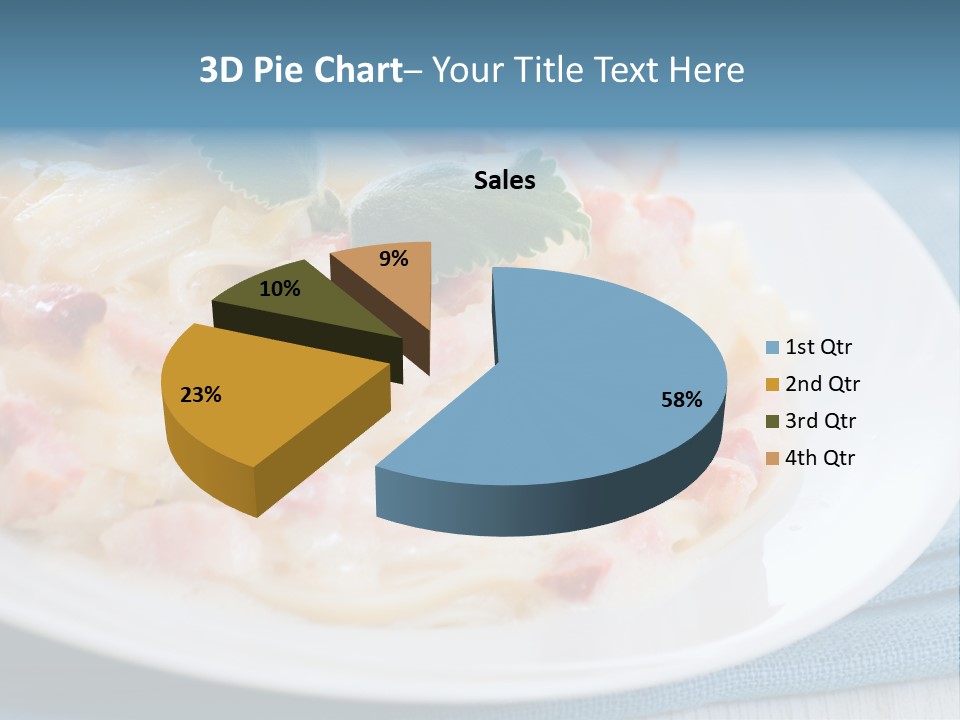 Calories Gourmet Bacon PowerPoint Template