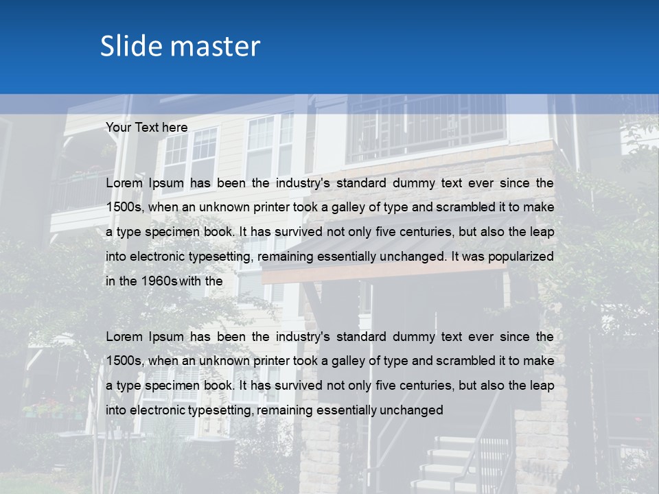 High House Suburban PowerPoint Template