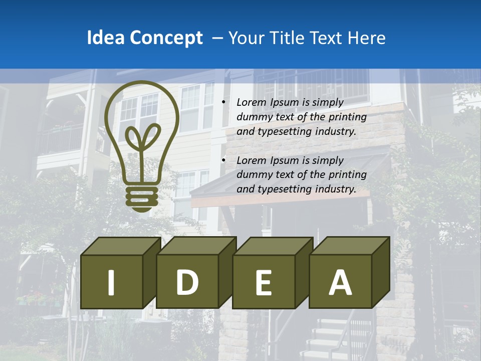 High House Suburban PowerPoint Template