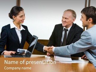 Having Person Girl PowerPoint Template