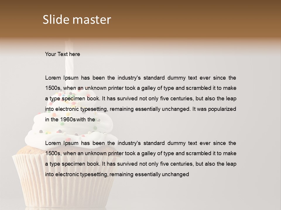 Frosting Frosted Party PowerPoint Template