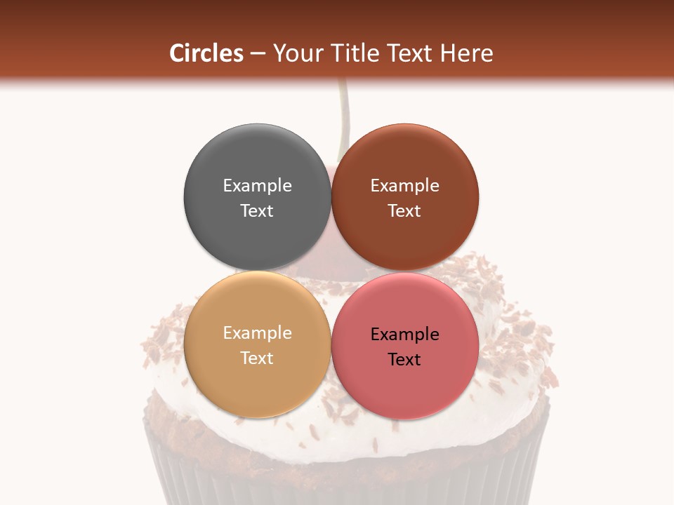 Cupcake Food Cherry PowerPoint Template