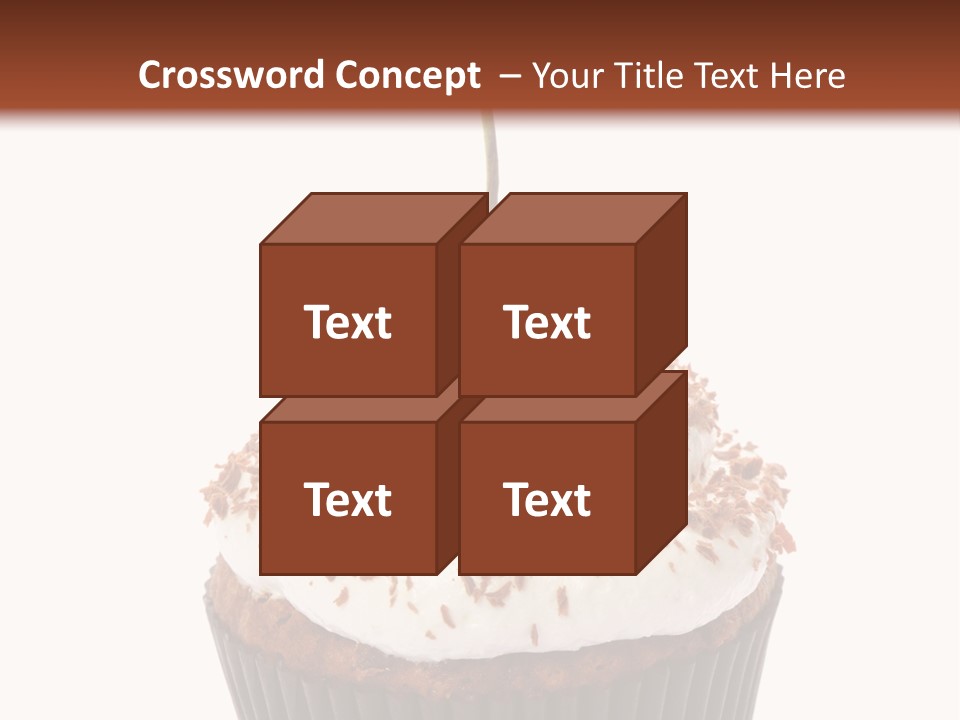 Cupcake Food Cherry PowerPoint Template