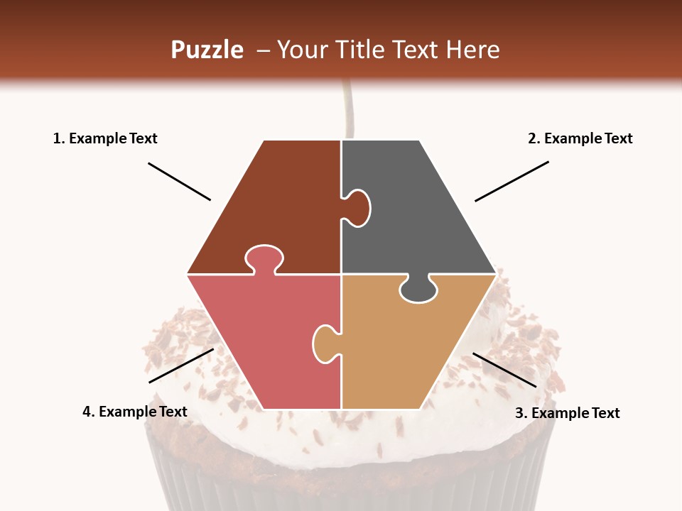 Cupcake Food Cherry PowerPoint Template