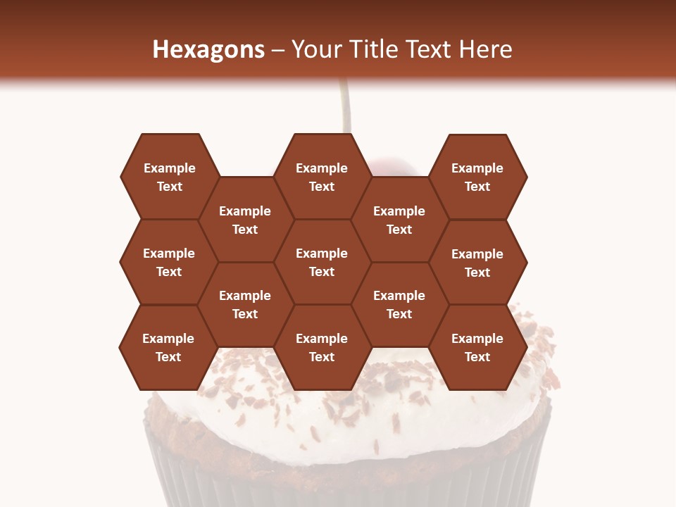 Cupcake Food Cherry PowerPoint Template