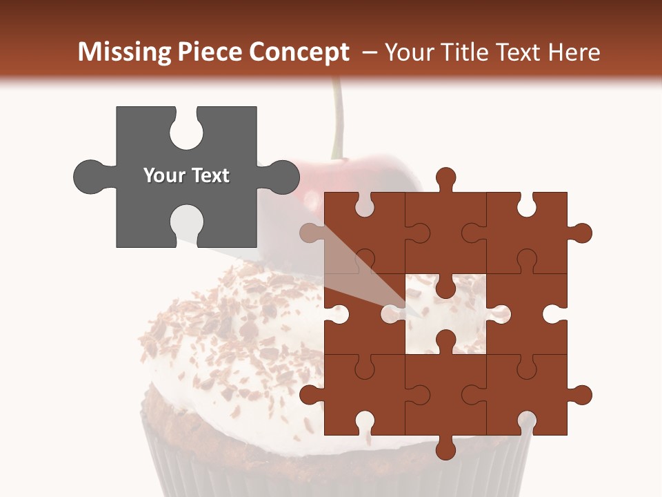 Cupcake Food Cherry PowerPoint Template